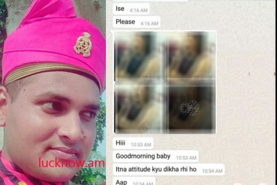 sepoy who sent message to a student got suspended.
