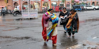 weather-rajasthan- winter-s first rain occurs in jaipur-temperature gets down 