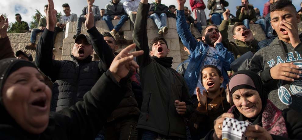 protest in front of american embassy in Indonesia on Jerusalem