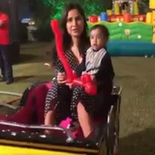 Katrina Kaif replaces Salman Khan with his cute nephew, Watch video