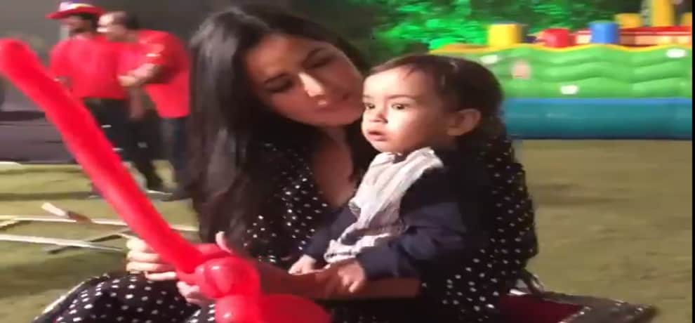 Katrina Kaif replaces Salman Khan with his cute nephew, Watch video