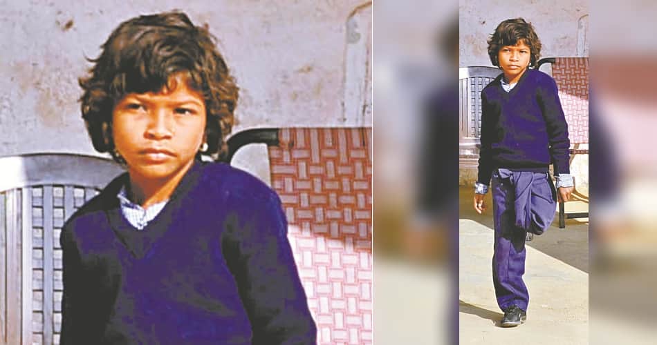 brave daughter of india, 6 years old mansa girl meera got artificial leg