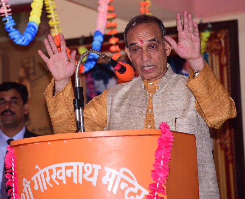 Mr. Satyapal Singh in Gorakhnath temple
