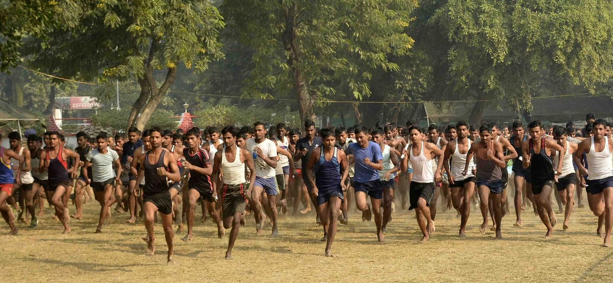पुलिस भर्ती: पहले दिन 425 अभ्यर्थी दौड़ में सफल