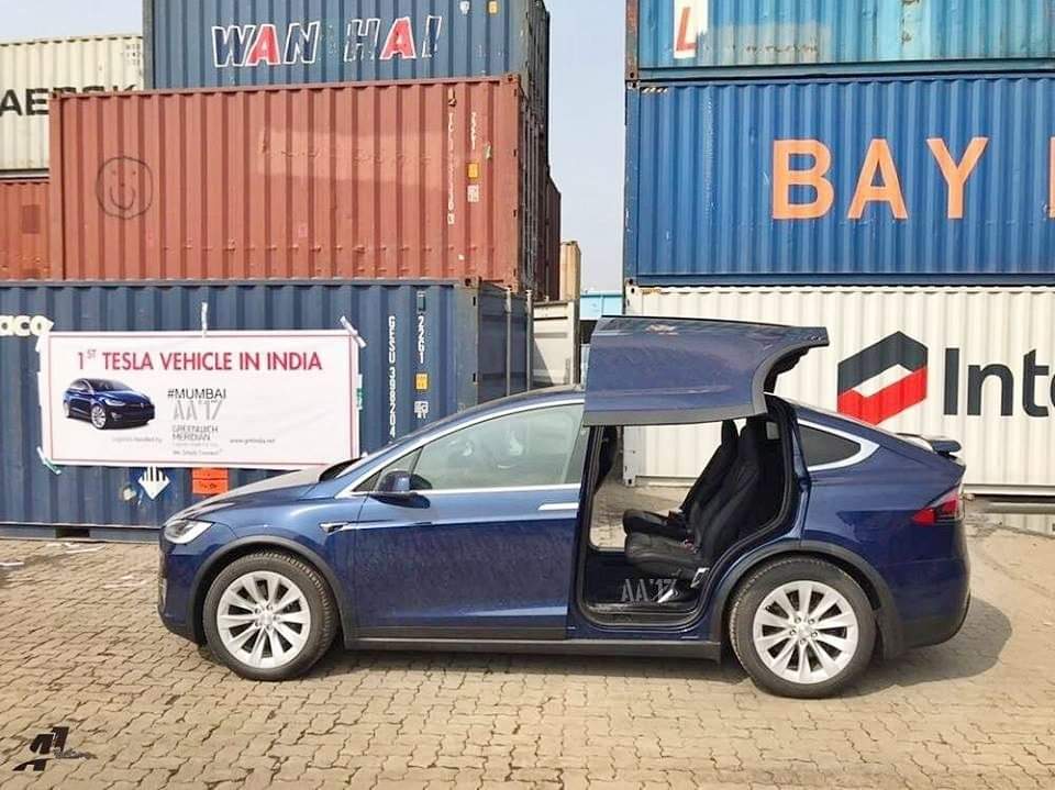 First Tesla Model X SUV car has arrived in India