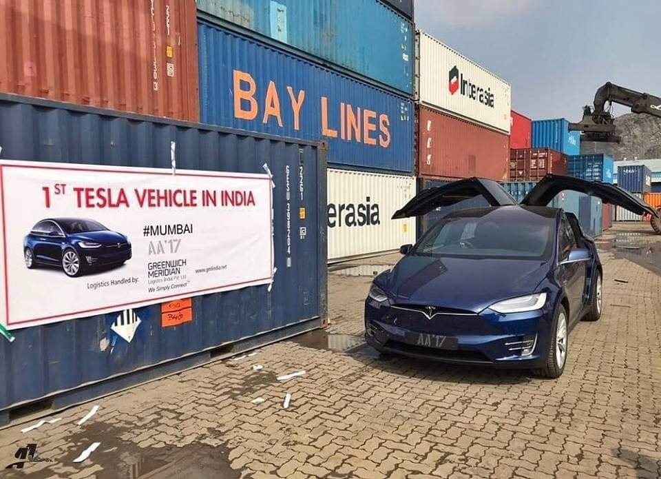 First Tesla Model X SUV car has arrived in India
