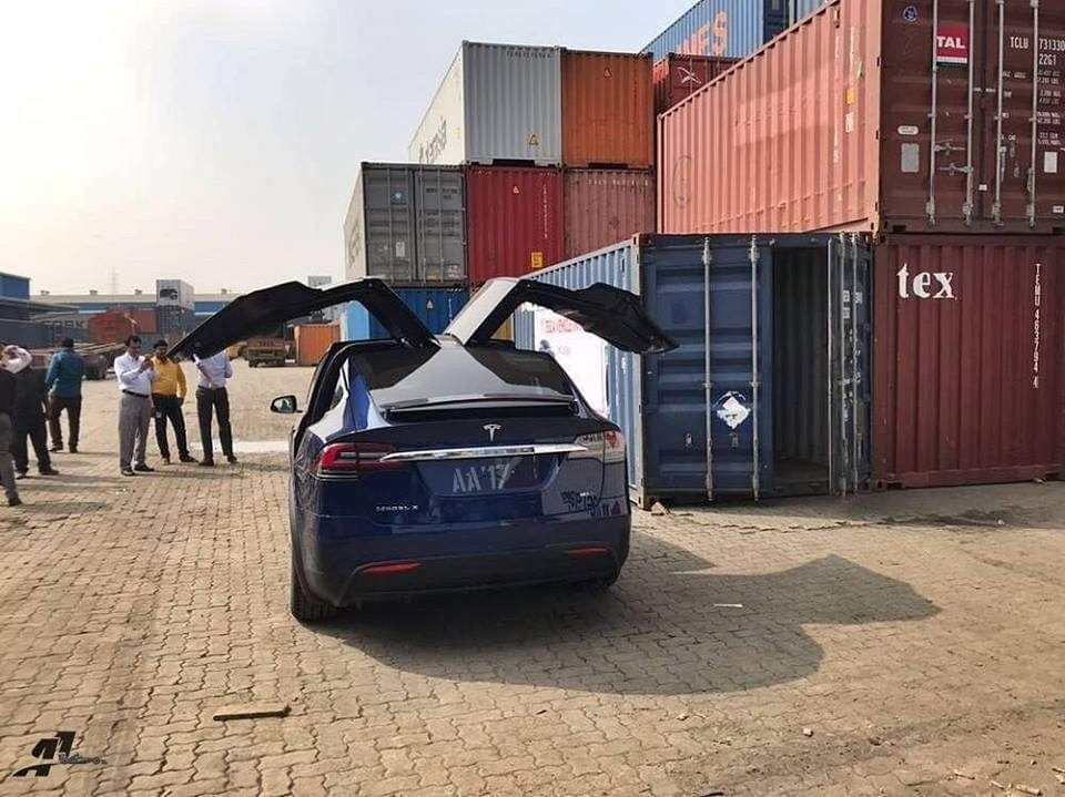 First Tesla Model X SUV car has arrived in India
