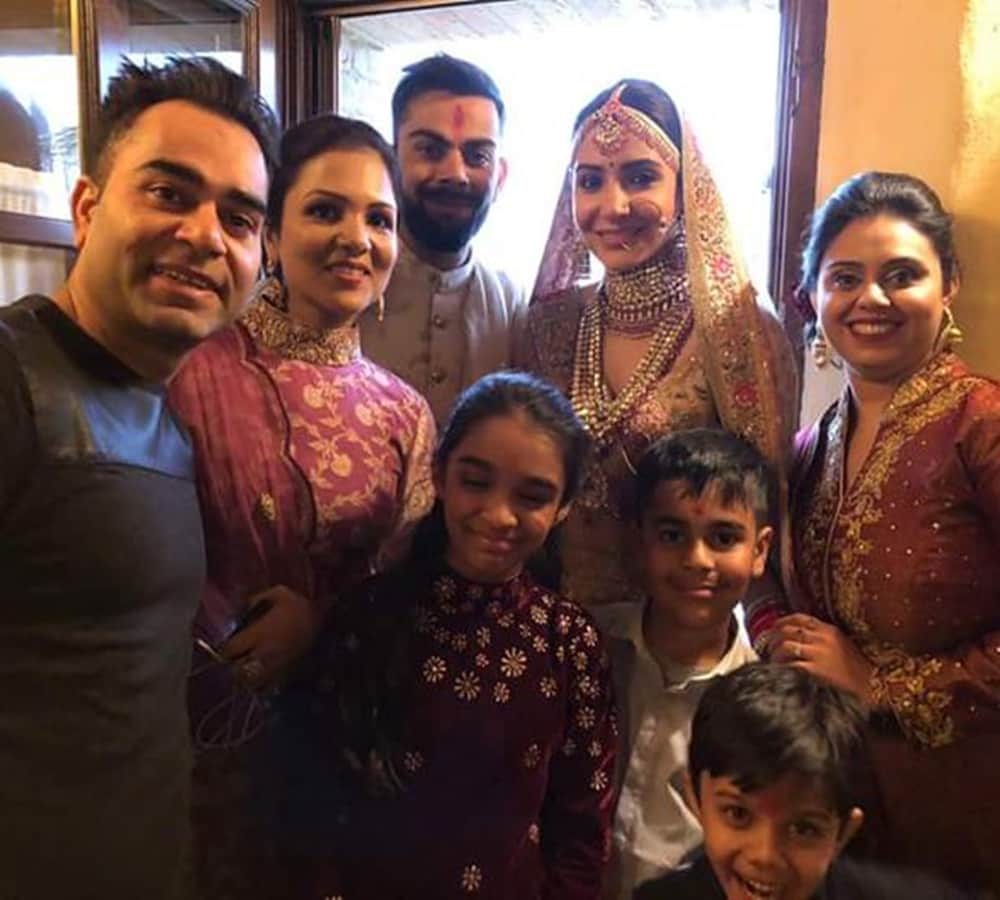 Anushka Sharma and Virat Kohli reception card photo revealed