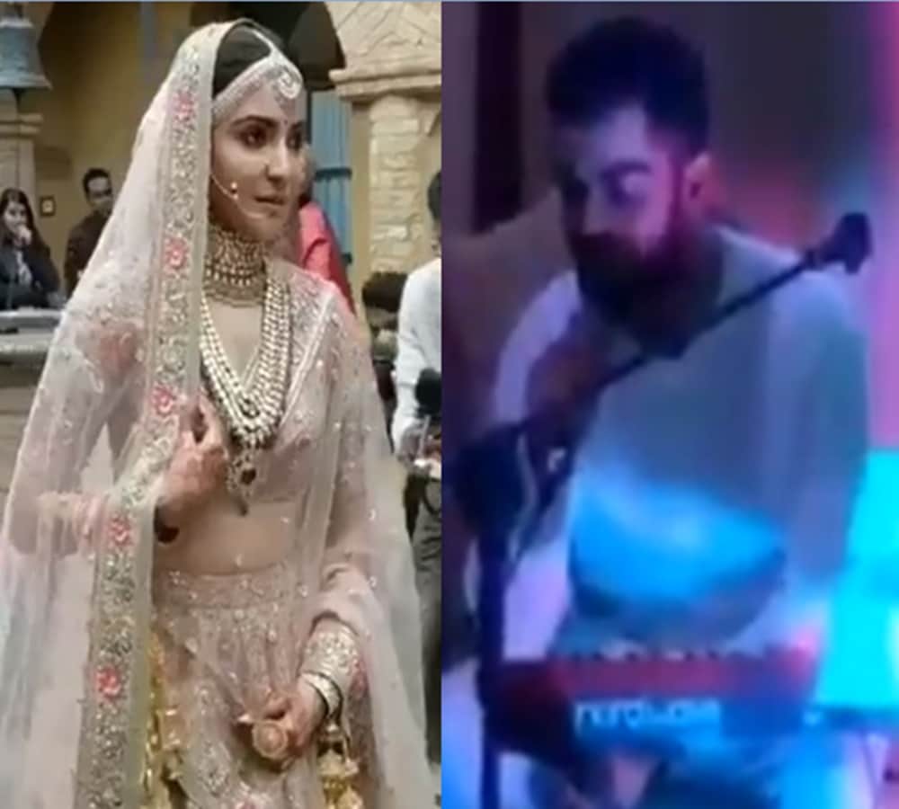 virat kohli sing a song for anushka sharma in sangeet ceremony