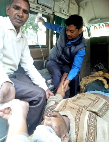वितरोई स्टेशन के पास ट्रेन से गिरा युवक, हालत गंभीर