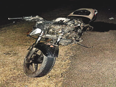 Bike rider bank manager dies in an accident
