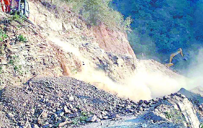 Continuous falling debris on All Weather road