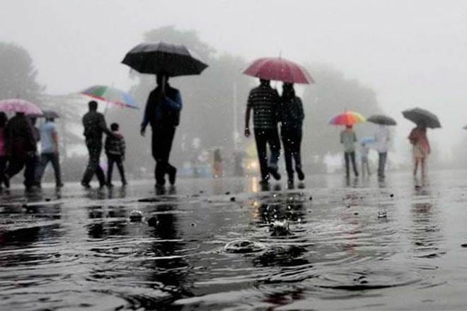 rajasthan jaipur temperature going down due to rain 