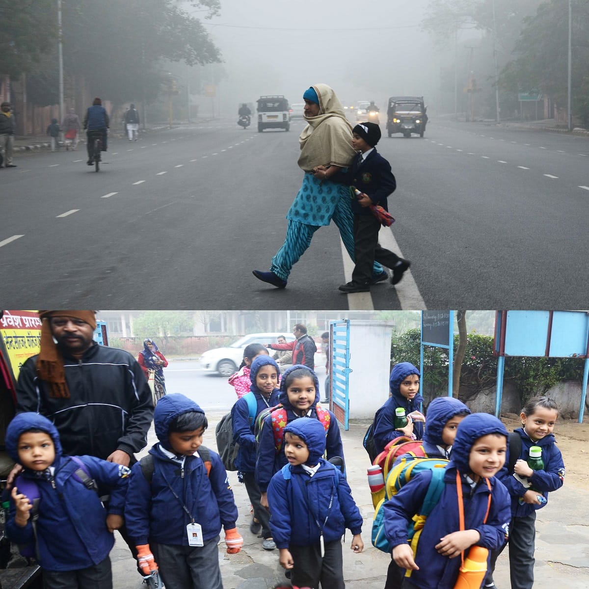 fog in pinkcity-jaipurites witnessed season-s first fog-transportation effected 
