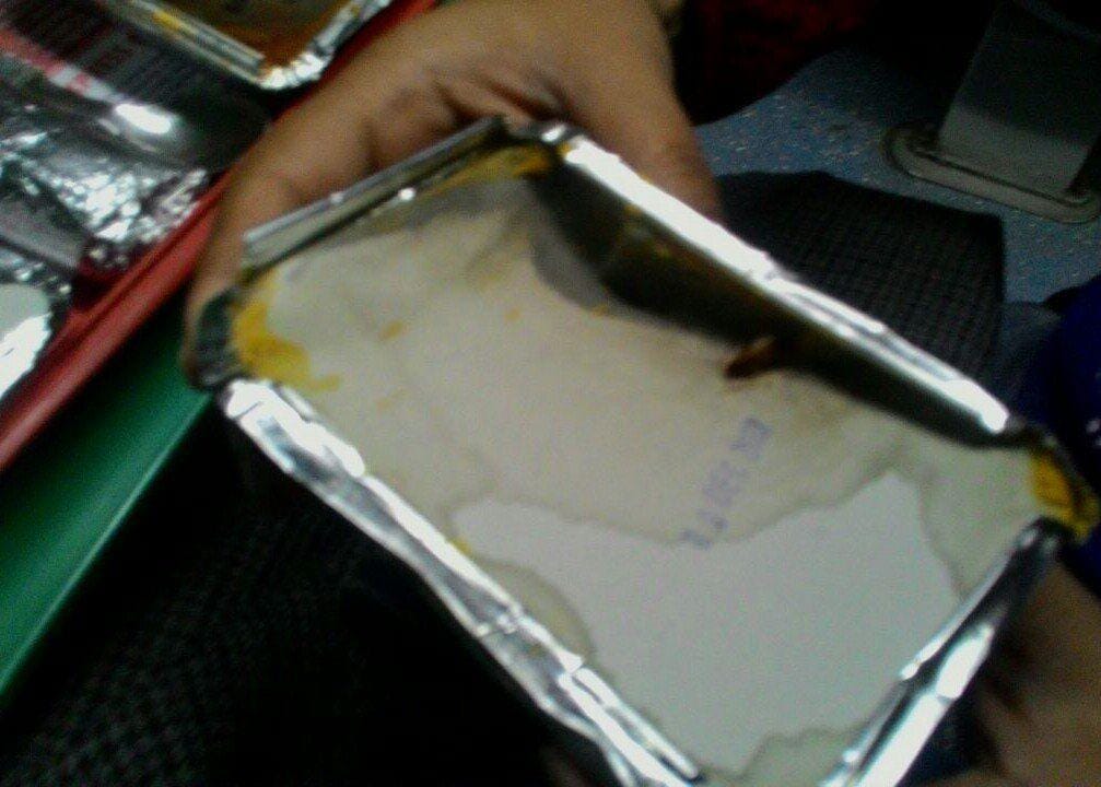 passenger in shatabdi express got cockroach in the food 