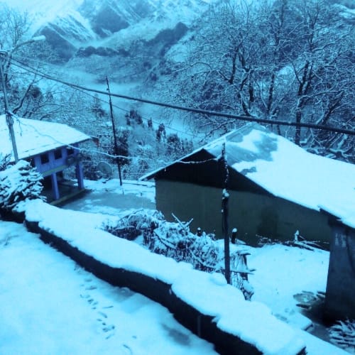 pics of fresh snowfall recorded in himachal pradesh