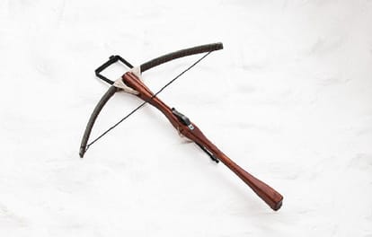 Husband killed his wife's lover by crossbow when he he caught them in bed together