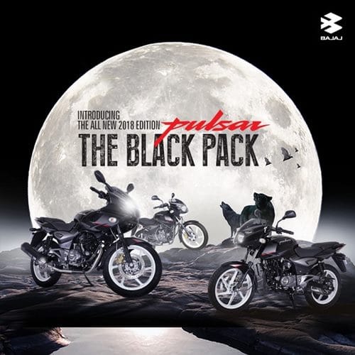 2018 Bajaj Pulsar 150, 180, 220 Black Pack Edition Launched