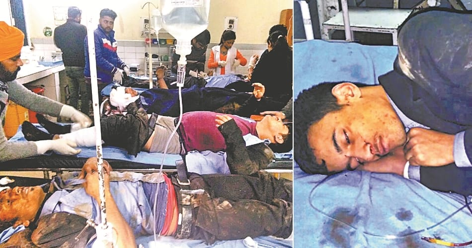 Swift car hit 12 people on morinda kharar highway