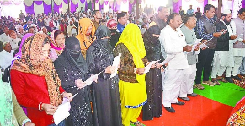 New government of municipality and municipal panchayats took oath