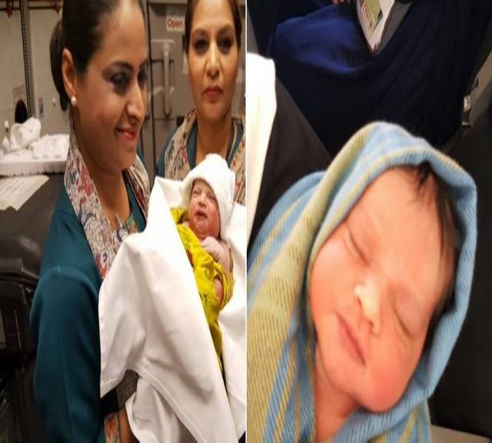 Woman gives birth to baby girl in international flight on PIA