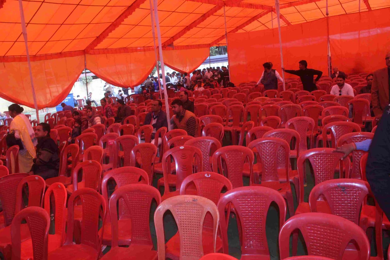 except speech of deputy chief minister, people went for food