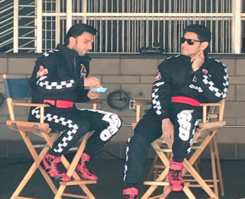actor ranveer singh and mahesh babu ad shoot for thums up