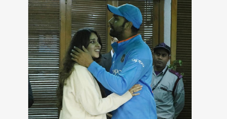 Rohit sharma double century on marriage anniversary