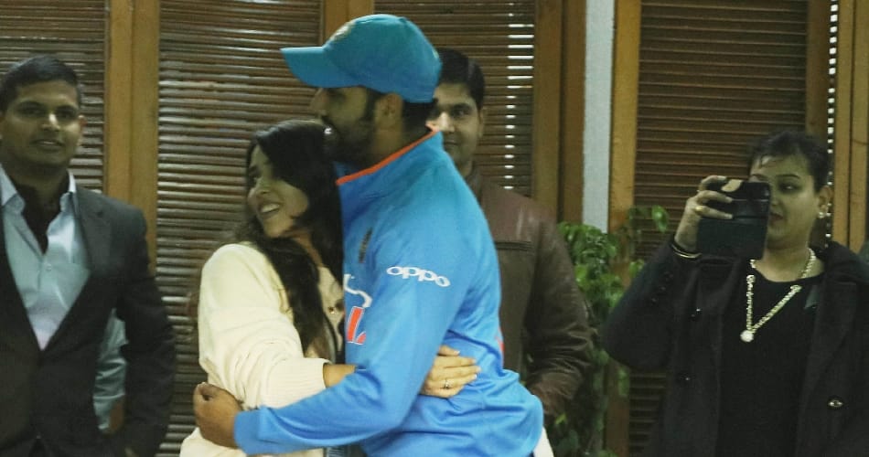 Rohit sharma double century on marriage anniversary