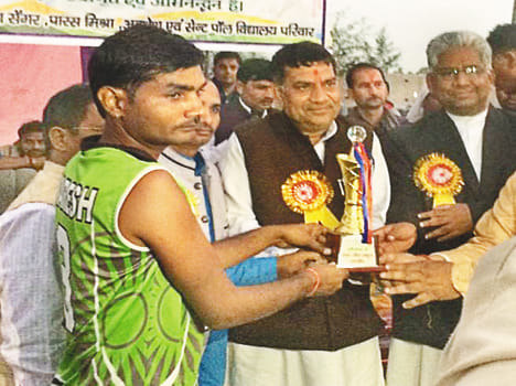 Pratappura team wins in volleyball
