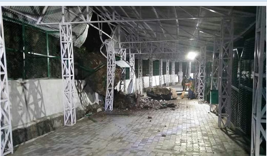 LAND SLIDE AT PANCHI COLONY IN MATA VAISHNO DEVI