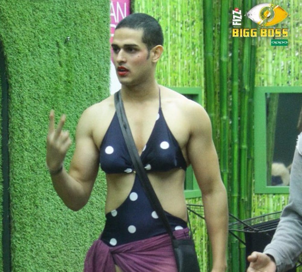 priyank sharma wore bikini and Vikas Gupta thinks he involved his mother in task