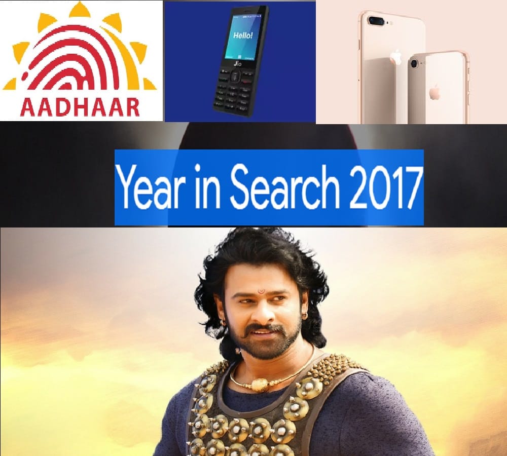 Google top search results in India, Aaddhaar, pan, jio phone and iphone 8