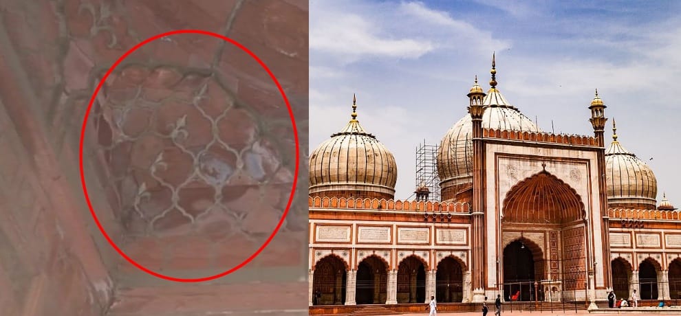 Jama Masjid needs an urgent need for restoration as wide gaps between stones of its 3 main domes