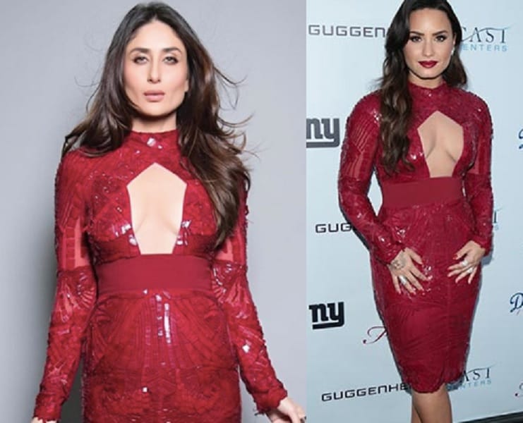 Kareena Kapoor Khan red dress inspired by singer Demi Lovato take a look 
