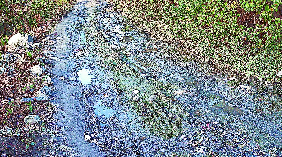 Road going to Ramganga Ghat bad condition