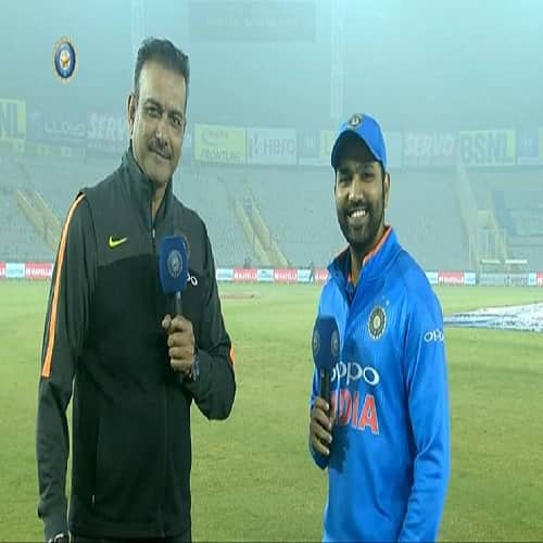 ravi shastri interview rohit sharma after double century