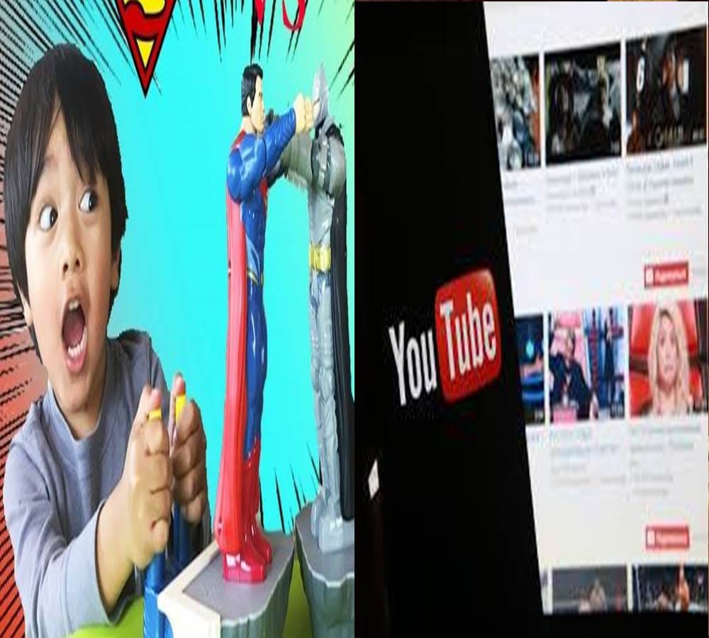 The six year old boy YouTube channel on eighth ranked in the world
