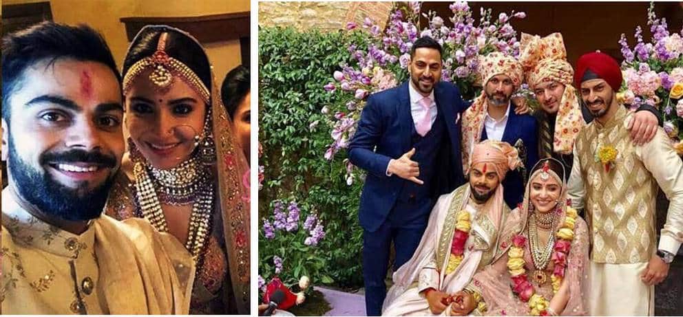 Mot Sachin-Yuvraj, But these guys attends Virushkas wedding