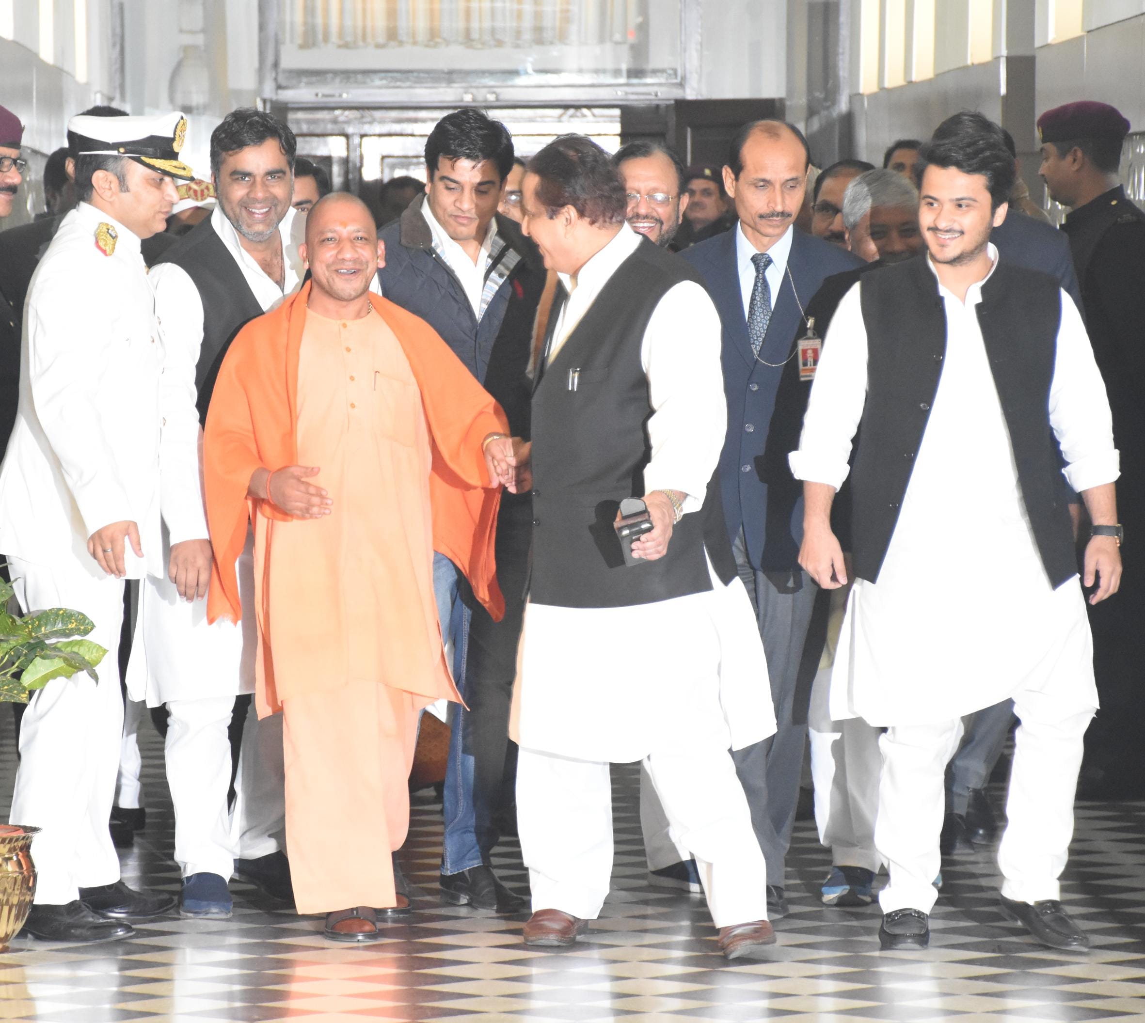 pics of first day of Uttar Pradesh vidhan mandal session.