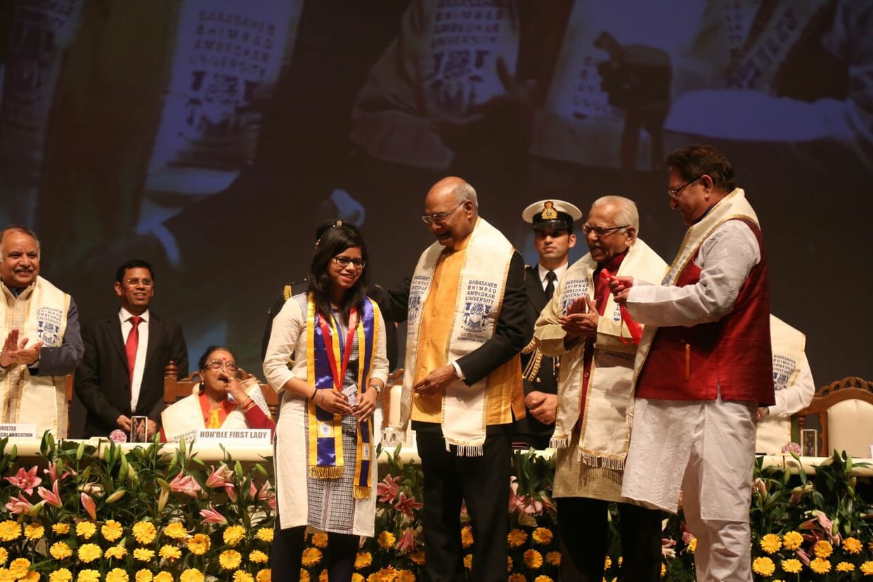 President Ramnath kovind reached Lucknow to attend bbau convocation