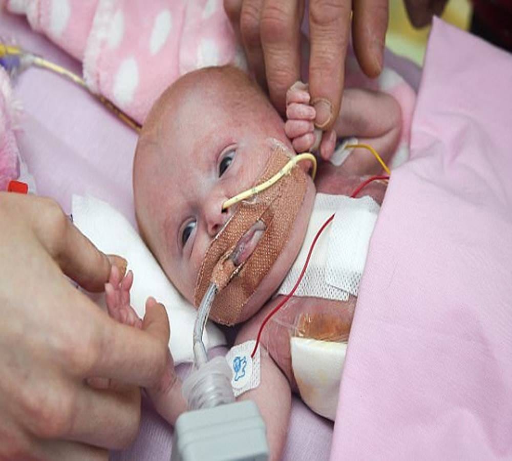 The New Born Baby Heart was beating out of the Chest