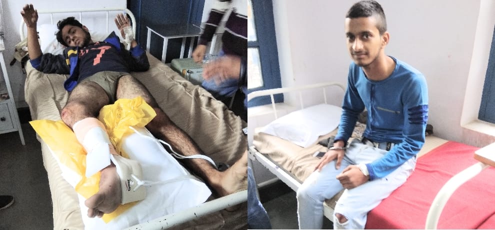 over speed bike crushed five students at mandi