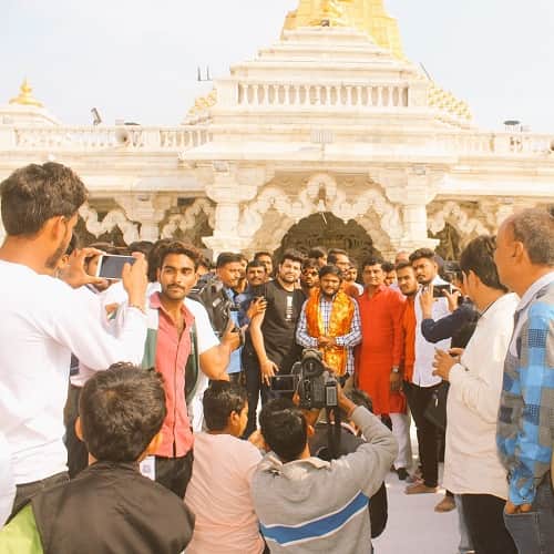 Hardik Patel visit Ambaji temple before Gujarat assembly election result