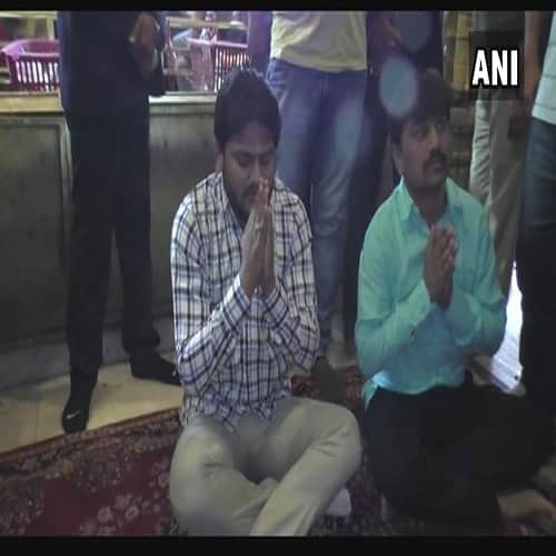 Hardik Patel visit Ambaji temple before Gujarat assembly election result