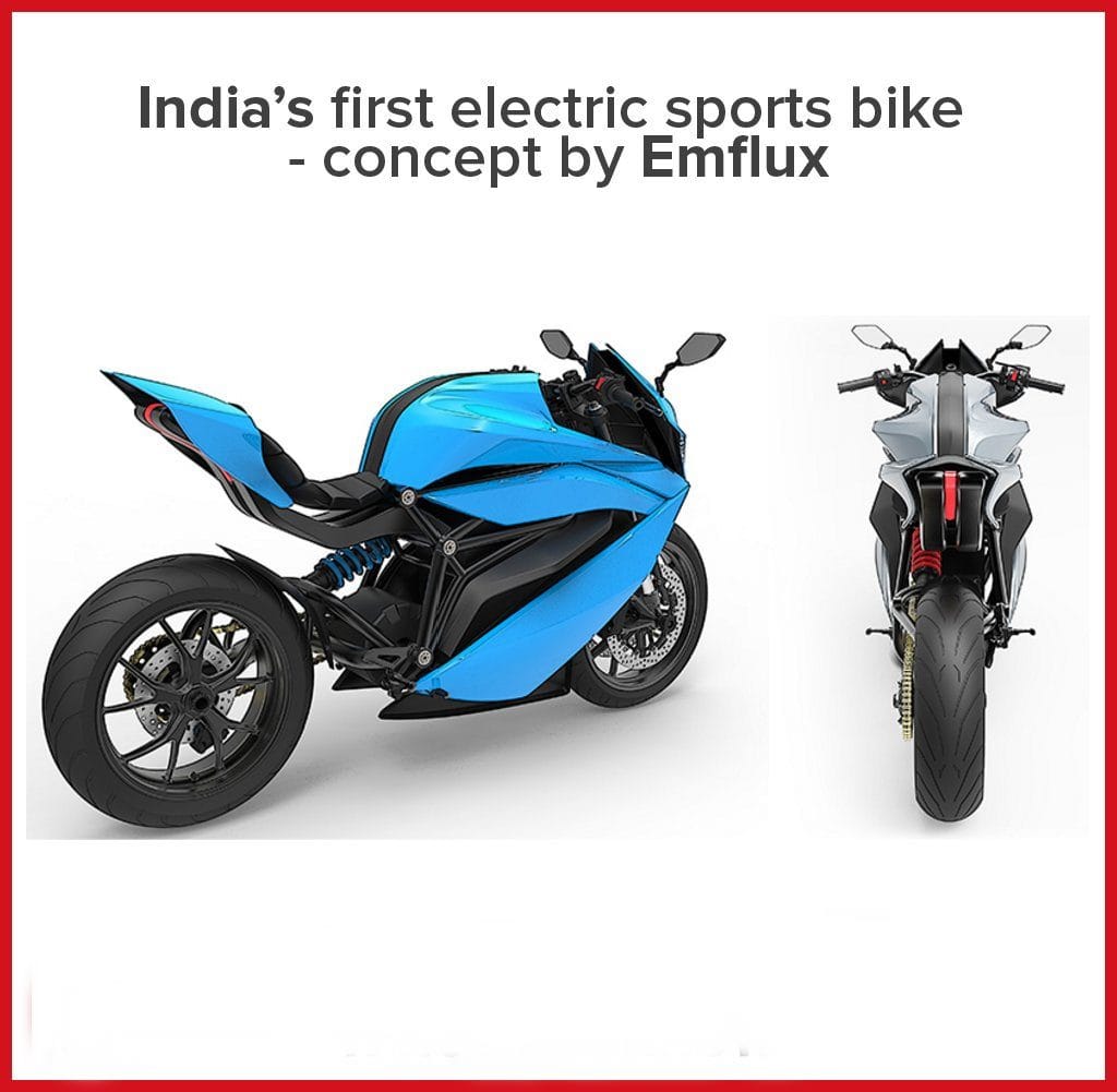 Emflux Motors will launch India first electric superbike at 2018 Auto Expo