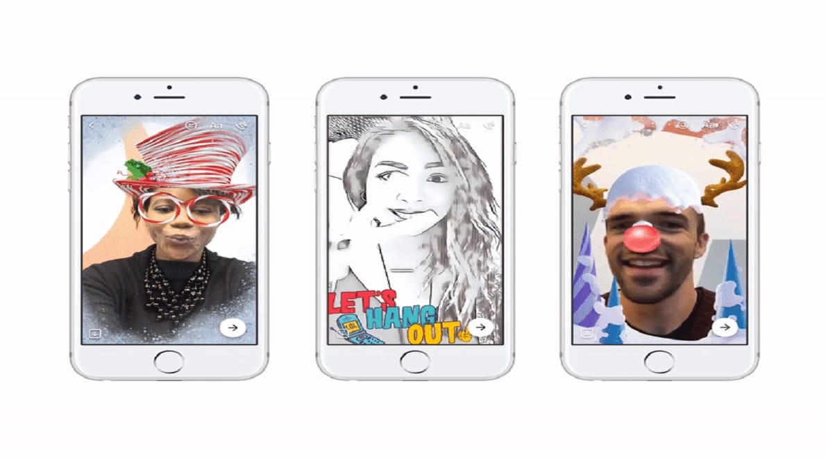 Facebook Messenger roll out World Effects AR Stickers 