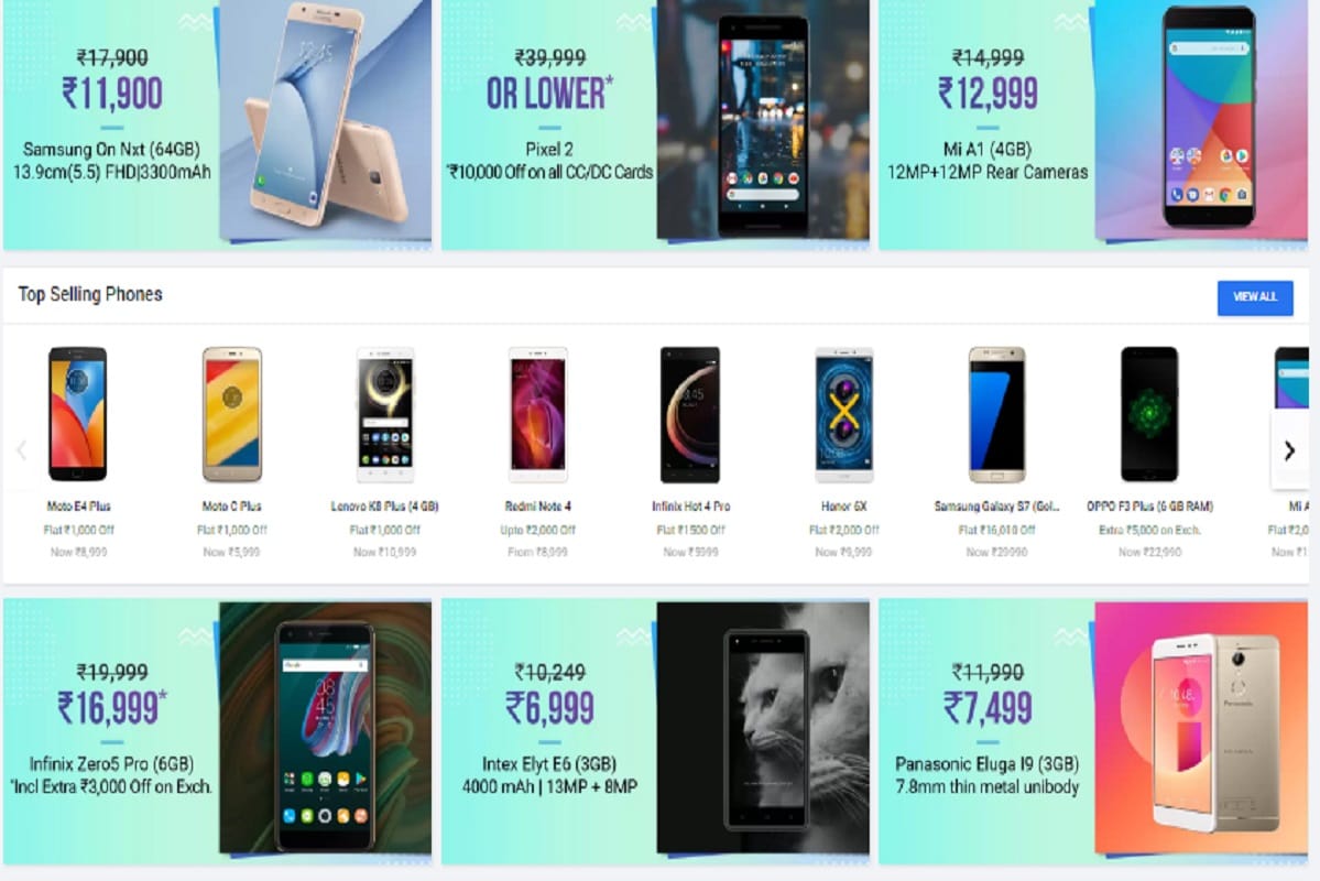 Flipkart New Pinch Days Sale, Deals on Xiaomi, Moto and LG Phones