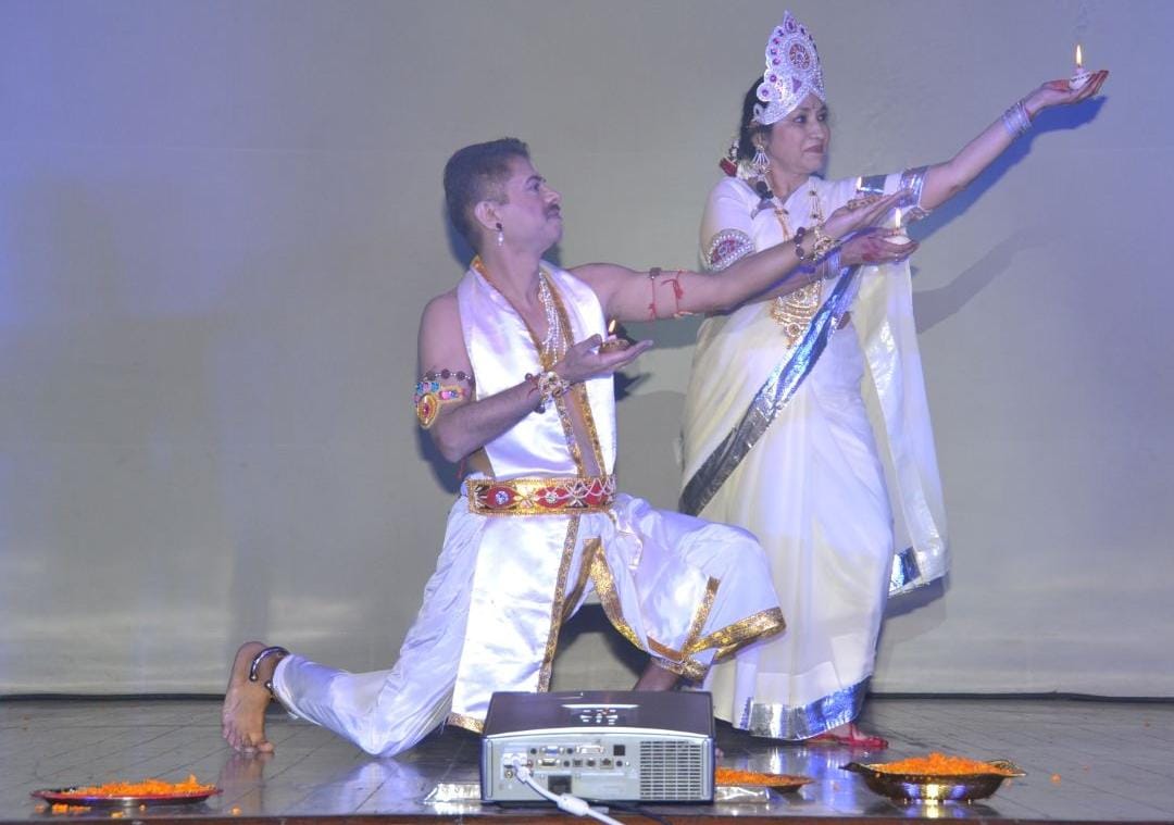 cultural evening in governor house in Lucknow.