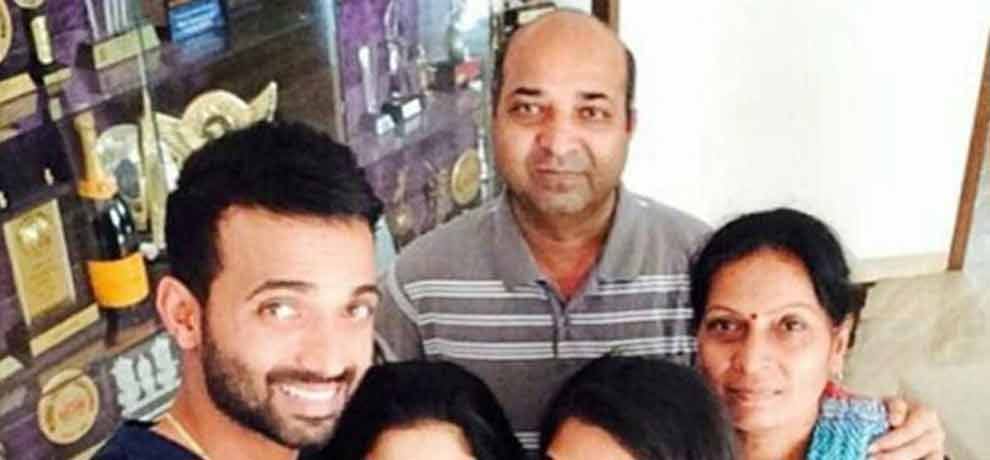 ajinkya rahanes father arrested for road accident